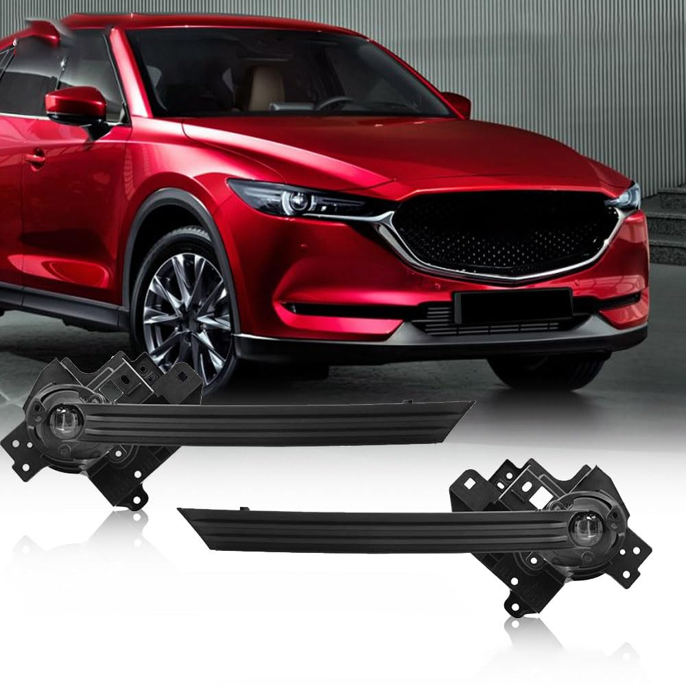 LUYYT Auto Front Stoßstange Nebel Licht Nebelscheinwerfer kompatibel mit für Mazda CX-5 2017 2018 2019 LUYYT Auto Front Stoßstange Nebel Licht Nebelscheinwerfer kompatibel mit für Mazda CX-5 2017 2018 2019 von LUYYT