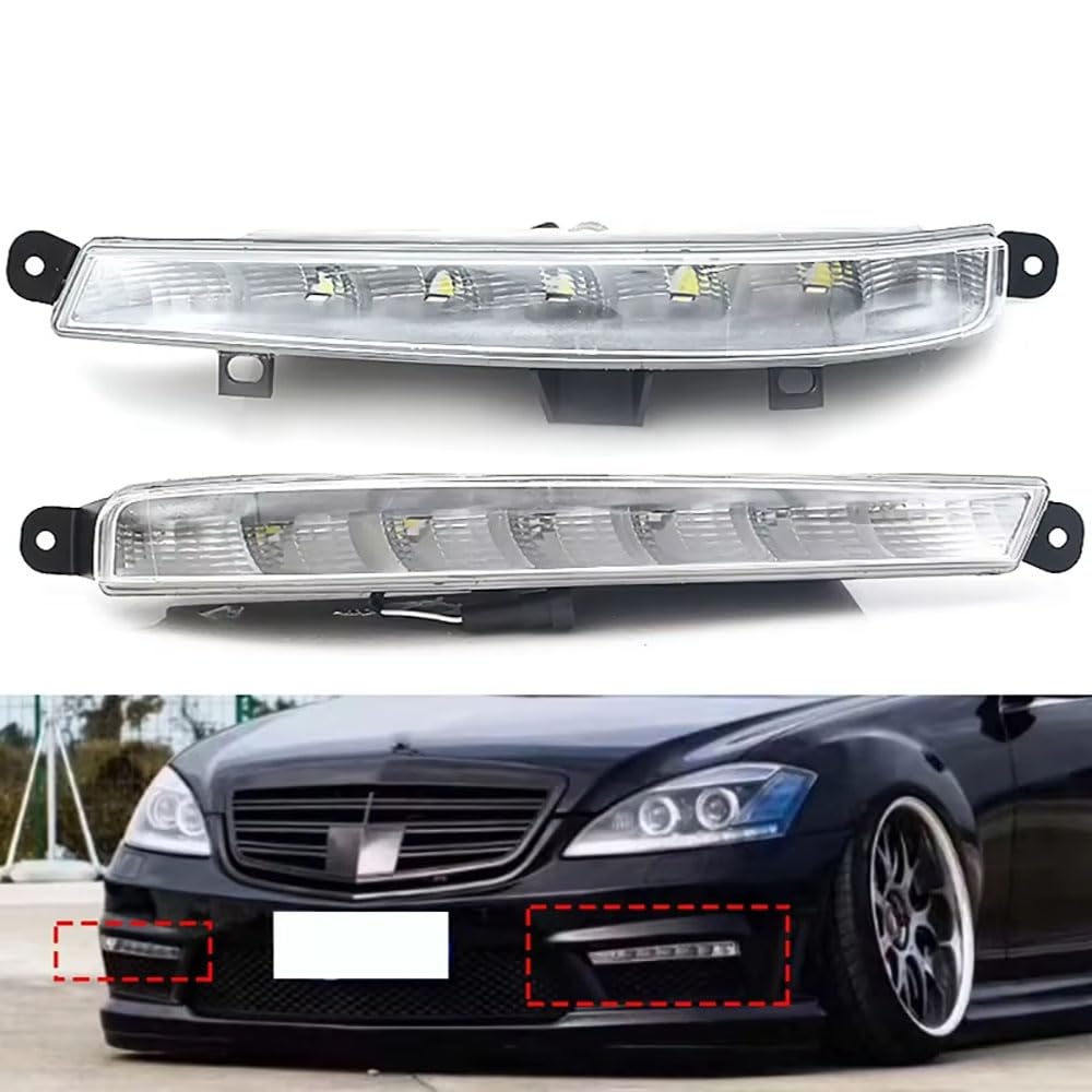 LUYYT Auto Front Stoßstange Nebel Licht Nebelscheinwerfer kompatibel mit für Mercedes Benz W221 S63 AMG 2007-2013 LUYYT Auto Front Stoßstange Nebel Licht Nebelscheinwerfer kompatibel mit für Mercedes Benz W221 S63 AMG 2007-2013 von LUYYT