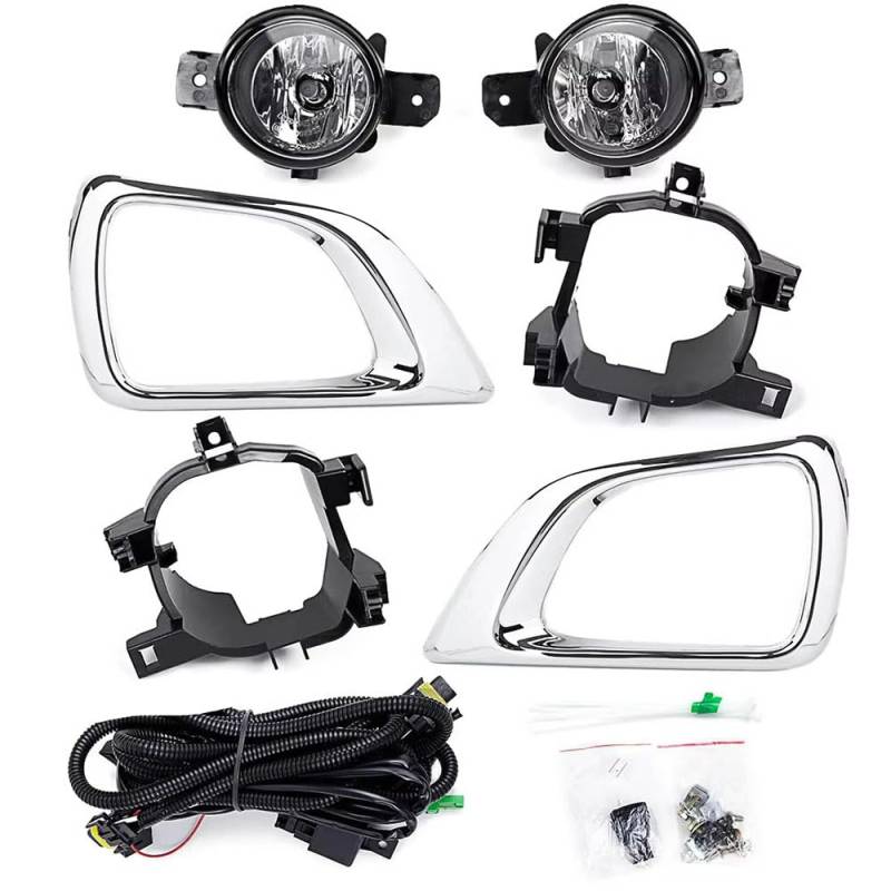 LUYYT Auto Front Stoßstange Nebel Licht Nebelscheinwerfer kompatibel mit für Nissan Navara Frontier NP300 2015-2019 von LUYYT
