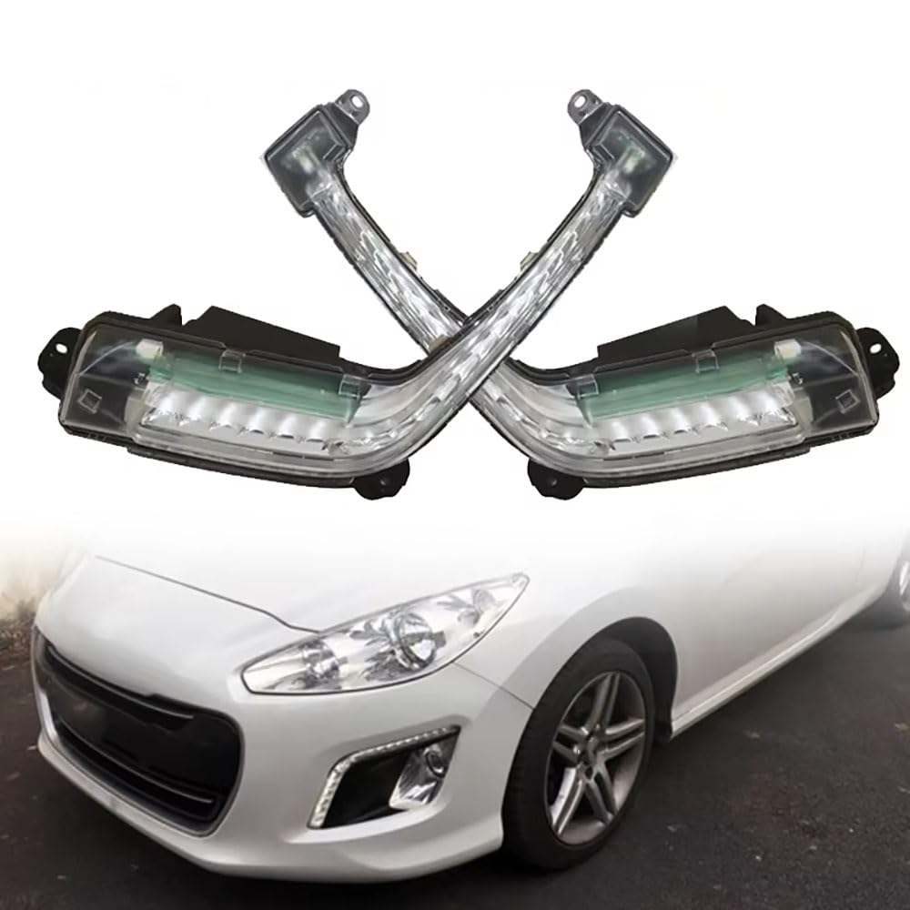 LUYYT Auto Front Stoßstange Nebel Licht Nebelscheinwerfer kompatibel mit für Peugeot 308 cc Convertible 2011 2012 2013 2014,Left+Right LUYYT Auto Front Stoßstange Nebel Licht Nebelscheinwerfer kompatibel mit für Peugeot 308 cc Convertible 2011 2012 2013 2014,Left+Right von LUYYT