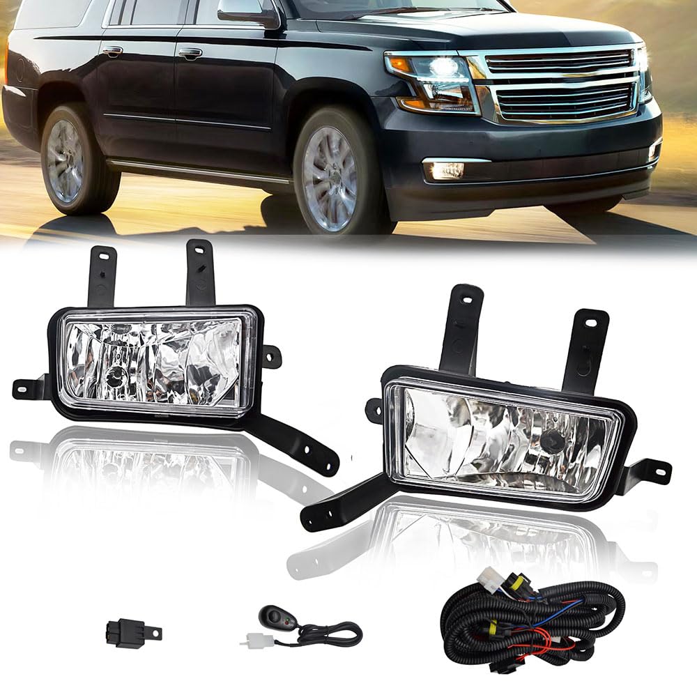 LUYYT Auto Front Stoßstange Nebel Licht Nebelscheinwerfer kompatibel mit für Suburban Tahoe 2015-2020 LUYYT Auto Front Stoßstange Nebel Licht Nebelscheinwerfer kompatibel mit für Suburban Tahoe 2015-2020 von LUYYT