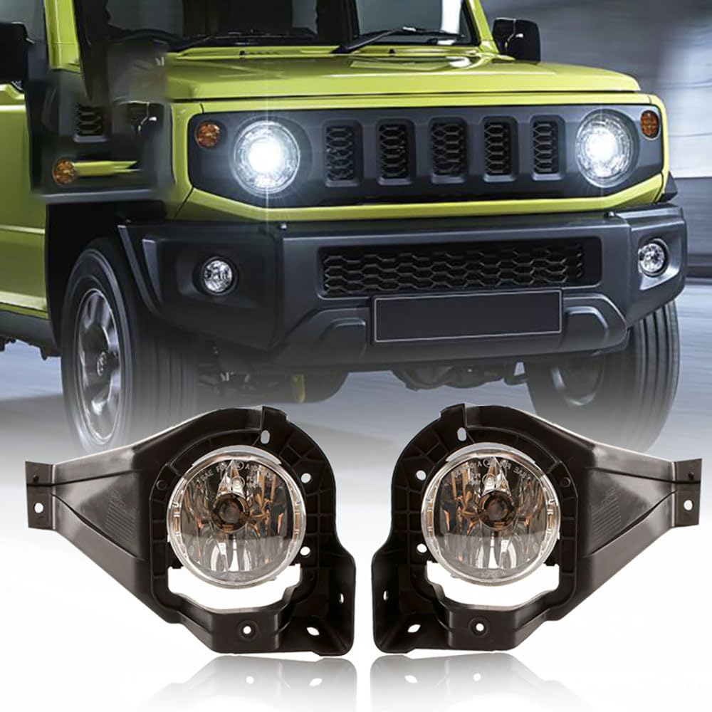 LUYYT Auto Front Stoßstange Nebel Licht Nebelscheinwerfer kompatibel mit für Suzuki Jimny 2018 2019 2020 LUYYT Auto Front Stoßstange Nebel Licht Nebelscheinwerfer kompatibel mit für Suzuki Jimny 2018 2019 2020 von LUYYT