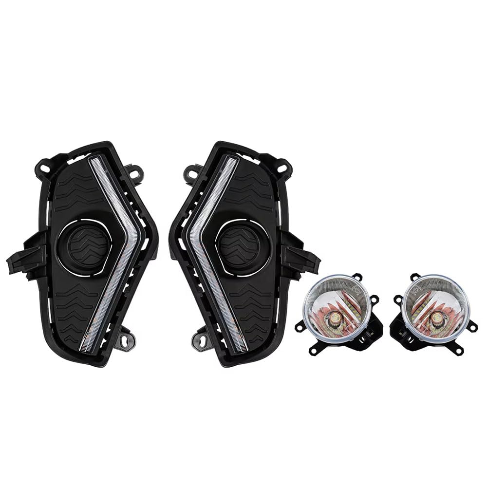 LUYYT Auto Front Stoßstange Nebel Licht Nebelscheinwerfer kompatibel mit für Toyota RAV4 2019 2020 2021 2022,Style D LUYYT Auto Front Stoßstange Nebel Licht Nebelscheinwerfer kompatibel mit für Toyota RAV4 2019 2020 2021 2022,Style D von LUYYT