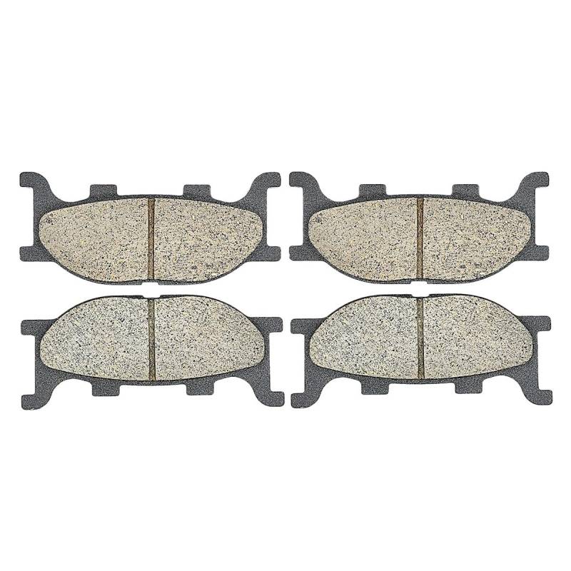 Motorradzubehör Bremsbeläge vorne und hinten für Motorrad, geeignet für 2-Kolben-Bremssattel FZ6 FZ 6 600, für XJ6 XJ 6 SNF 600 13-15 (04-07) (2 Paar Front) von LUkYeN