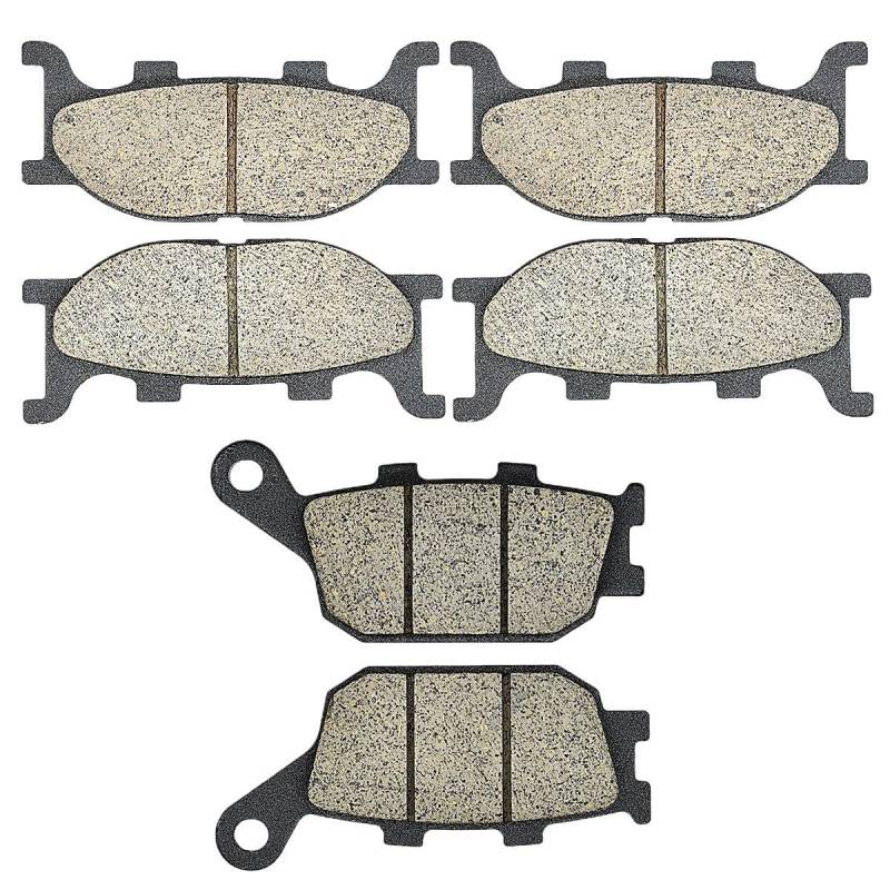 Motorradzubehör Bremsbeläge vorne und hinten für Motorrad, geeignet für 2-Kolben-Sättel FZ6 FZ 6 600, für XJ6 XJ 6 SNF 600 13-15 (04-07) (vorne und hinten) von LUkYeN