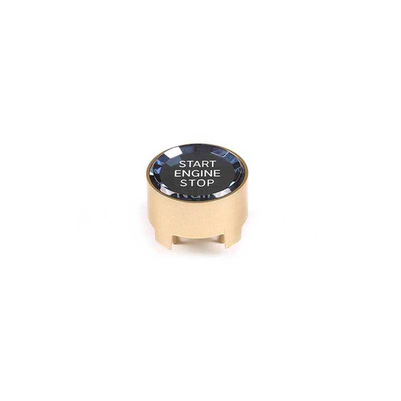 Autoinnenraum Kompatibel Mit 1 2 3 4 5 6 7 Serie F20 F21 F22 F23 F30 F34 F10 F18 F12 F07 F01 F02 Auto-Styling-Aufkleber Für Motor-Start-Stopp-Schalter(Gold) von LVDLRAJJ