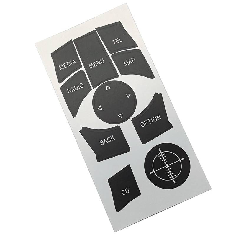 Autoinnenraum Kompatibel Mit 3er E90 E91 E92 E93 F30 F34 Auto Multimedia Media CD Radio Menü Tel Map Schalter Knopf Reparatursatz Aufkleber von LVDLRAJJ