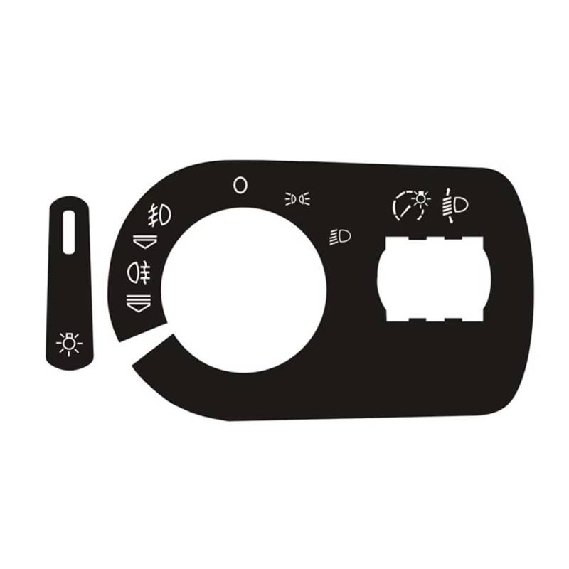Autoinnenraum Kompatibel Mit A3 8P 2004 2005 2006 2007 2008 Knopfreparatur-Aufkleber, Autoscheinwerferschalter-Reparaturknopf-Aufkleber, Autoinnenausstattung von LVDLRAJJ