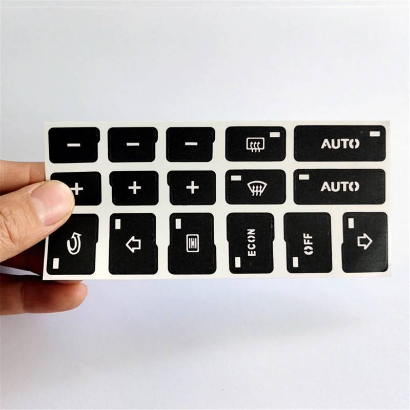 Autoinnenraum Kompatibel Mit A4 B6 B7 2000 2001 2002 2003 2004 Auto-Mittelkonsole Klimaanlage Klima AC Schalter Knopf Reparatur Aufkleber von LVDLRAJJ
