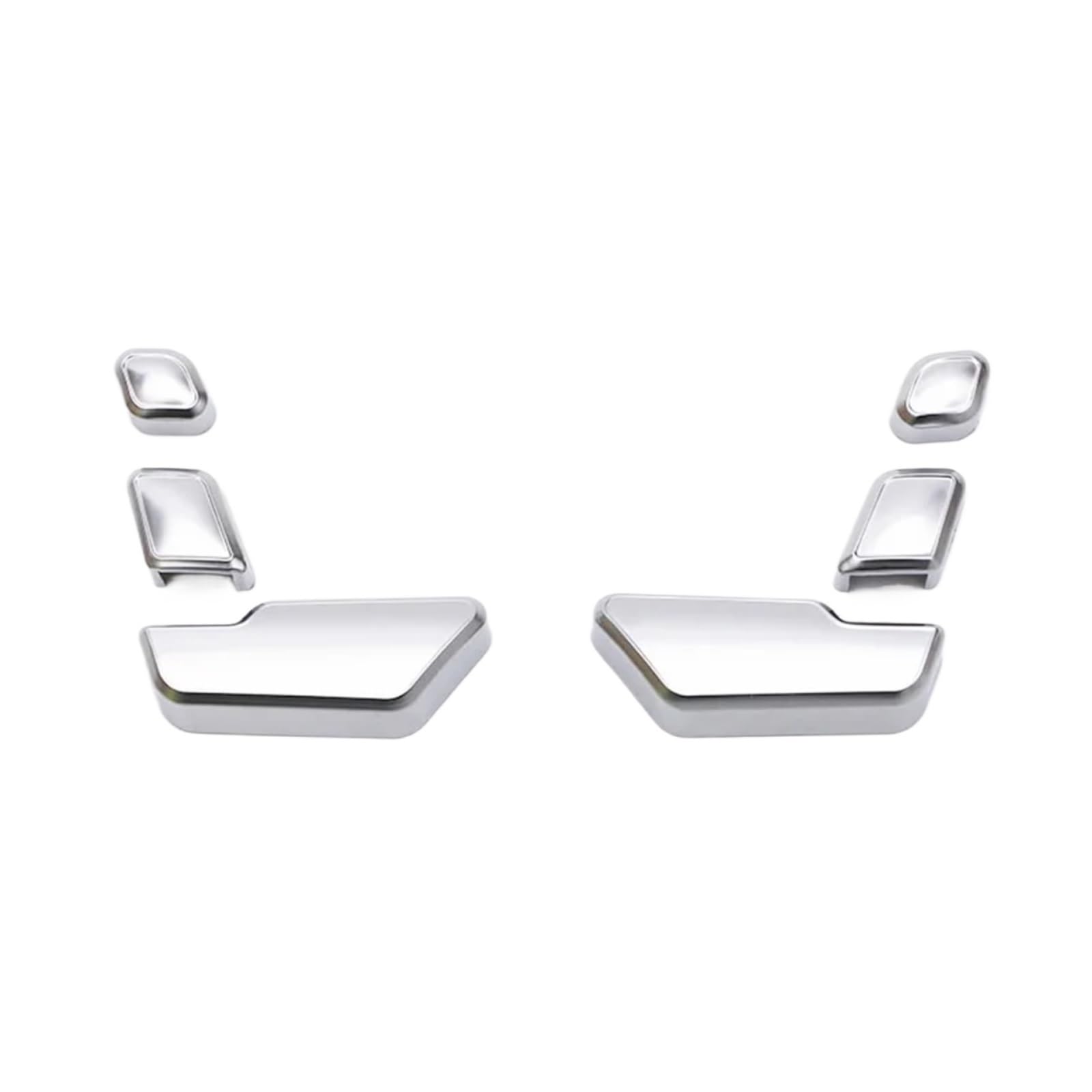 Autoinnenraum Kompatibel Mit Benz ABCE-Klasse W204 W212 GLA X156 Für CLA C117 GLE 6 ML GL GLS Autositz-Einstellspeicher-Entriegelungsknopf-Abdeckungsaufkleber(Seat Adjust 6pcs) von LVDLRAJJ