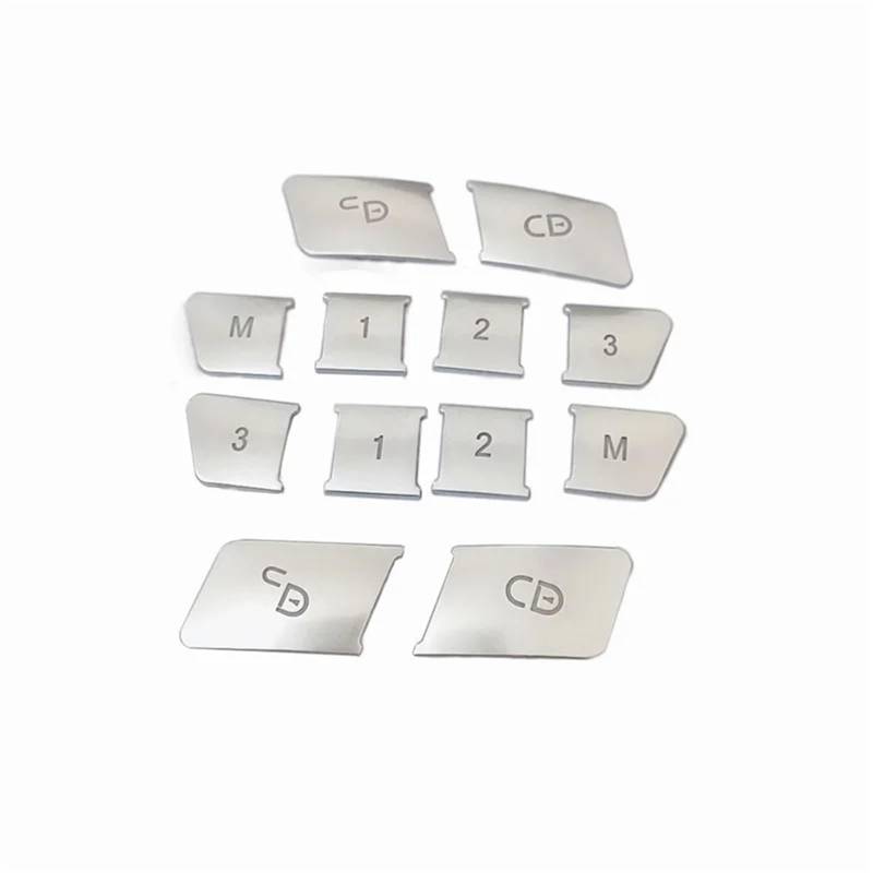 Autoinnenraum Kompatibel Mit Benz ABCE-Klasse W204 W212 GLA X156 Für CLA C117 GLE 6 ML GL GLS Autositz-Einstellspeicher-Entriegelungsknopf-Abdeckungsaufkleber(Window lifter 14pcs) von LVDLRAJJ