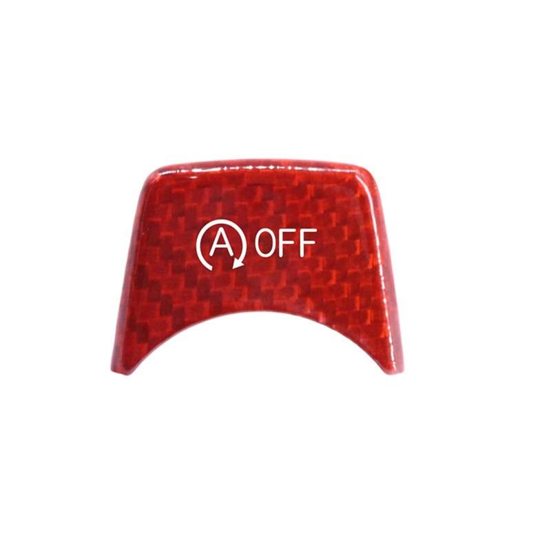 Autoinnenraum Kompatibel Mit F30 F31 F32 F33 Zubehör Carbonfaser-Aufkleber Innenverkleidung Automotor Startknopf Zündgerät Schalter(Red) von LVDLRAJJ