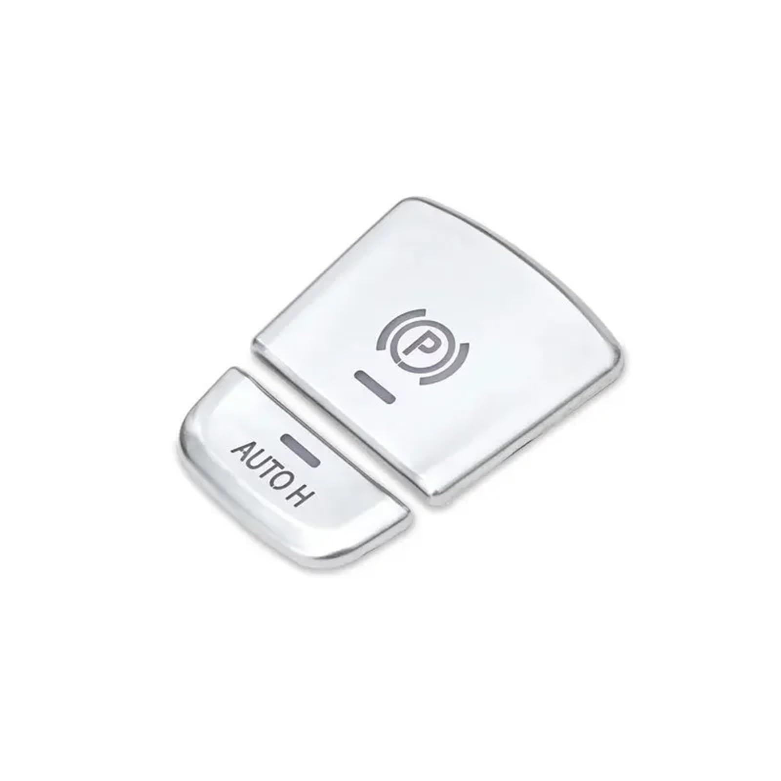 Autoinnenraum Kompatibel Mit G01 G30 G38 5er-Serie 2017–2021 Autozubehör Chrom ABS Auto Multimedia-Tastenabdeckung Verkleidung Feststellbremsknopfaufkleber(Parking Buttons) von LVDLRAJJ
