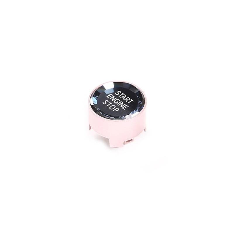 LVDLRAJJ Autoinnenraum Kompatibel Mit 1 2 3 4 5 6 7 Serie F20 F21 F22 F23 F30 F34 F10 F18 F12 F07 F01 F02 Auto-Styling-Aufkleber Für Motor-Start-Stopp-Schalter(Rose Gold) von LVDLRAJJ