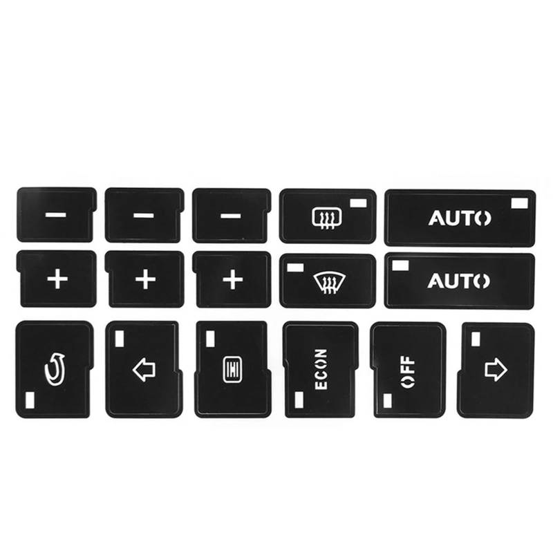 LVDLRAJJ Autoinnenraum Kompatibel Mit A4 B6 B7 Auto-Innenraum-Autoknopf-Reparaturaufkleber Zentralsteuerknopf AC-CD-Broadcast-Audioknopfaufkleber Autodekor von LVDLRAJJ