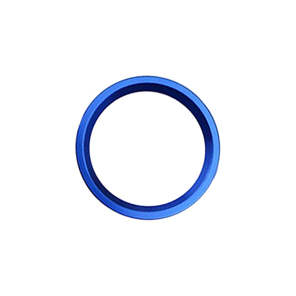 LVDLRAJJ Autoinnenraum Kompatibel Mit A4 B9 A5 A7 4G8 Q5 8R Auto-Zündring-Aufkleber Start-Stopp-Knopf Motordekorationsabdeckung Auto-Styling-Zubehör(Ring Blue) von LVDLRAJJ