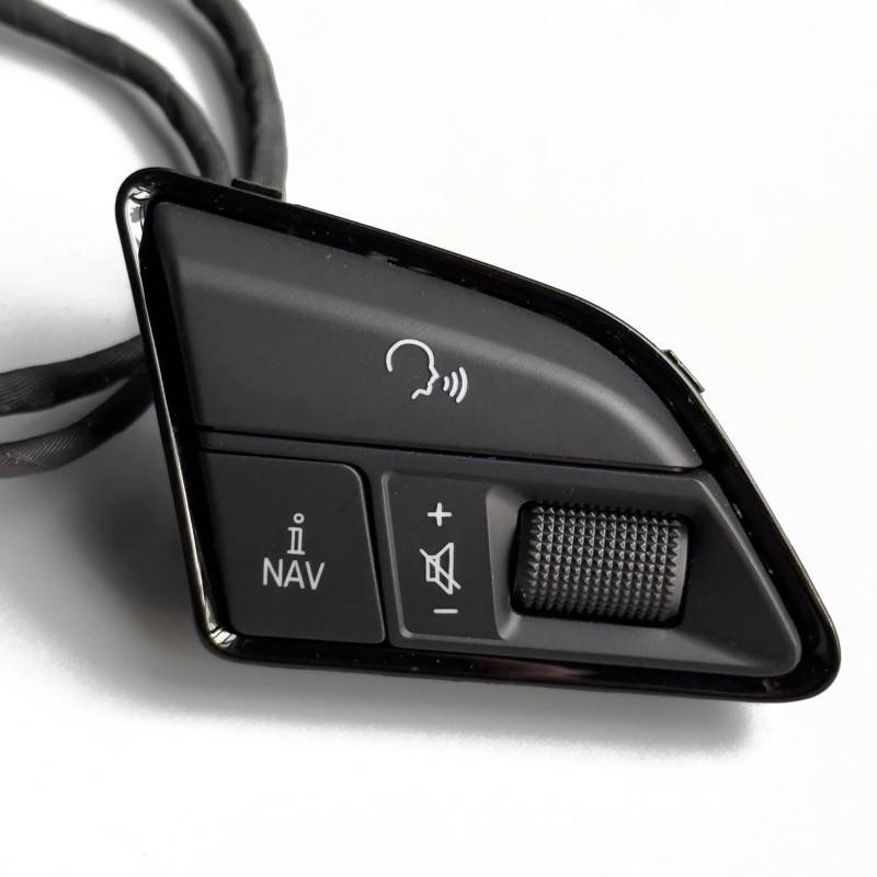 LVDLRAJJ Kompatibel Mit A4 A5 Q5 Q7 S4 S5 RS4 RS5 Auto-Lenkrad-Lautstärkeregelungsschalterknopf 4L0951523DXHA 4L0951523D Autozubehör(Right) von LVDLRAJJ