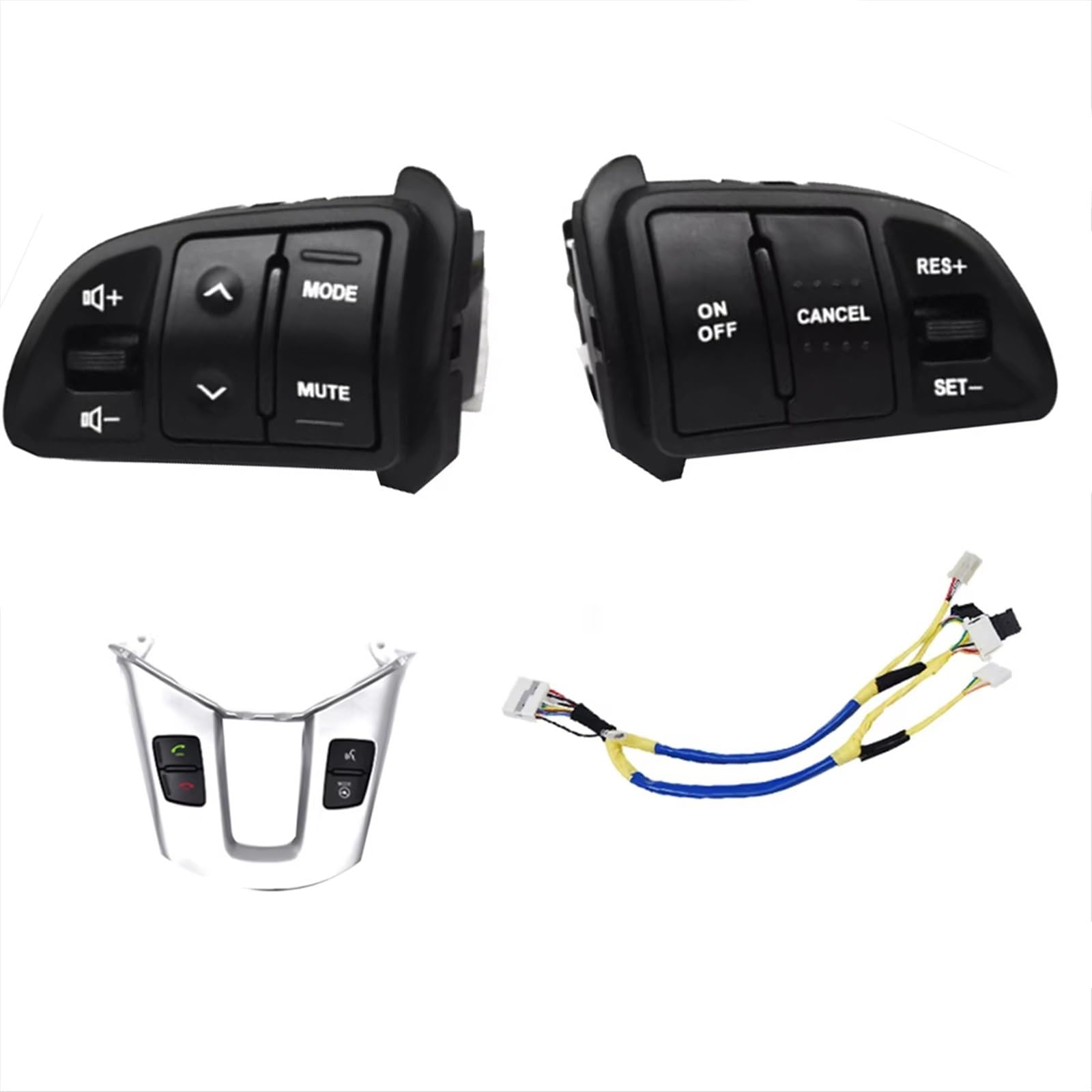 LVDLRAJJ Kompatibel Mit Kia Für Sportage 2011 2012 2013 2014 2015 2016 Auto-Lenkrad-Lautstärke-Geschwindigkeits-Tempomat-Schalterknopf Mit Rahmen Autozubehör LVDLRAJJ Kompatibel Mit Kia Für Sportage 2011 2012 2013 2014 2015 2016 Auto-Lenkrad-Lautstärke-Geschwindigkeits-Tempomat-Schalterknopf Mit Rahmen Autozubehör von LVDLRAJJ