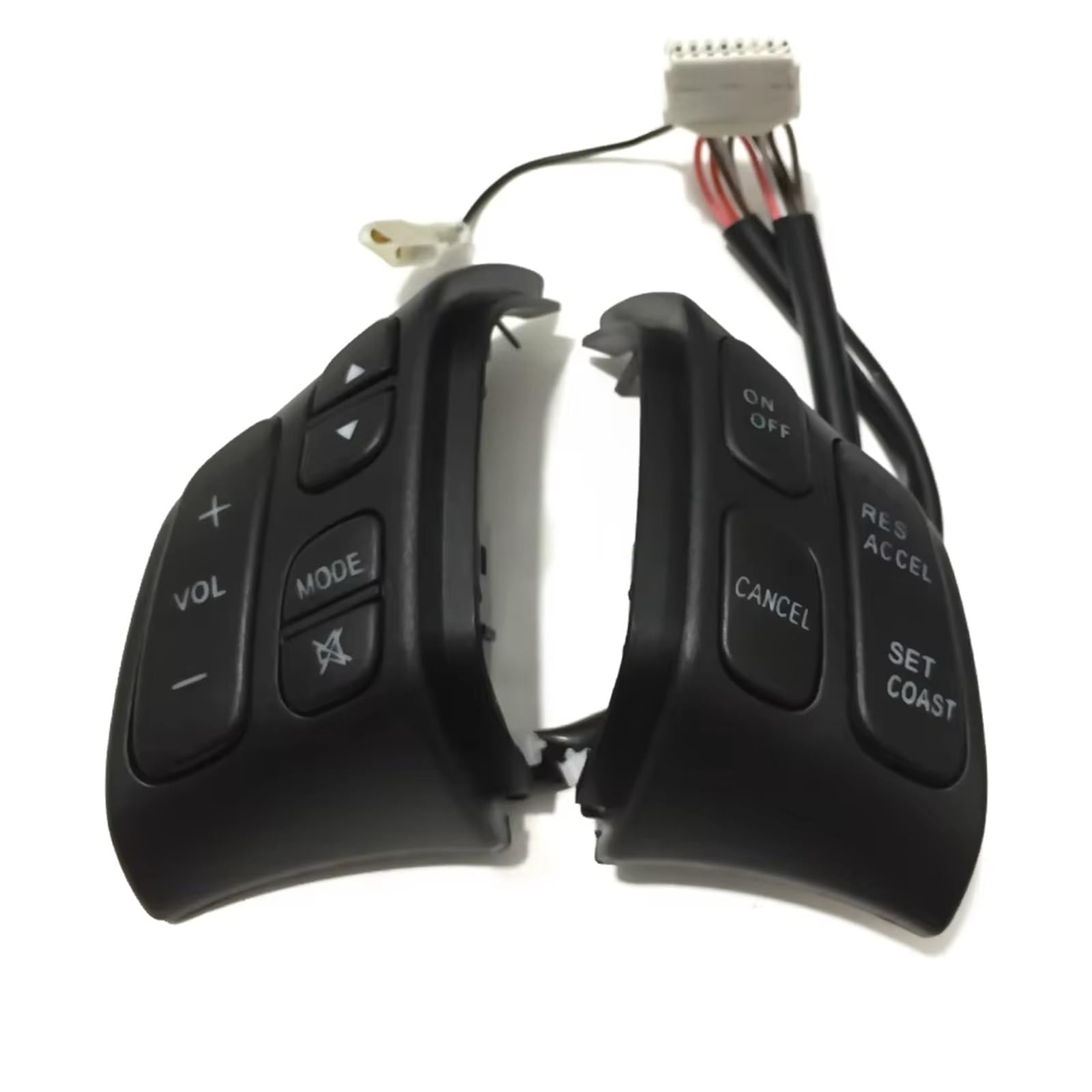 LVDLRAJJ Kompatibel Mit Mazda 3 5 6 GG Auto-Lenkrad Multimedia Audio Lautstärkeregler Schalter Taste G22C-66-4M0A GJ6A-66-4M0A Autozubehör(1pair) von LVDLRAJJ