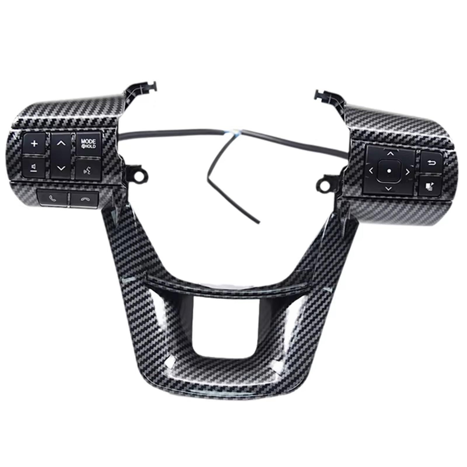 LVDLRAJJ Kompatibel Mit Toyota Für Hilux Für Revo Für Fortuner 2015–2024 Lautstärkeregler Für Das Autolenkrad Taste 84250-0E120 Autozubehör(Carbon Fiber Pattern) von LVDLRAJJ