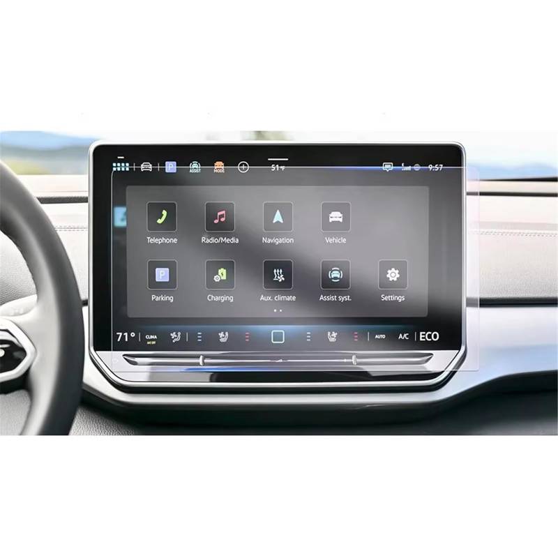 LVDLRAJJ Kompatibel Mit VW Für TAYRON 2024 2025 15 Zoll Auto LCD GPS Navigation Gehärtetem Glas Bildschirm Filmschutz Displayschutzfolien von LVDLRAJJ