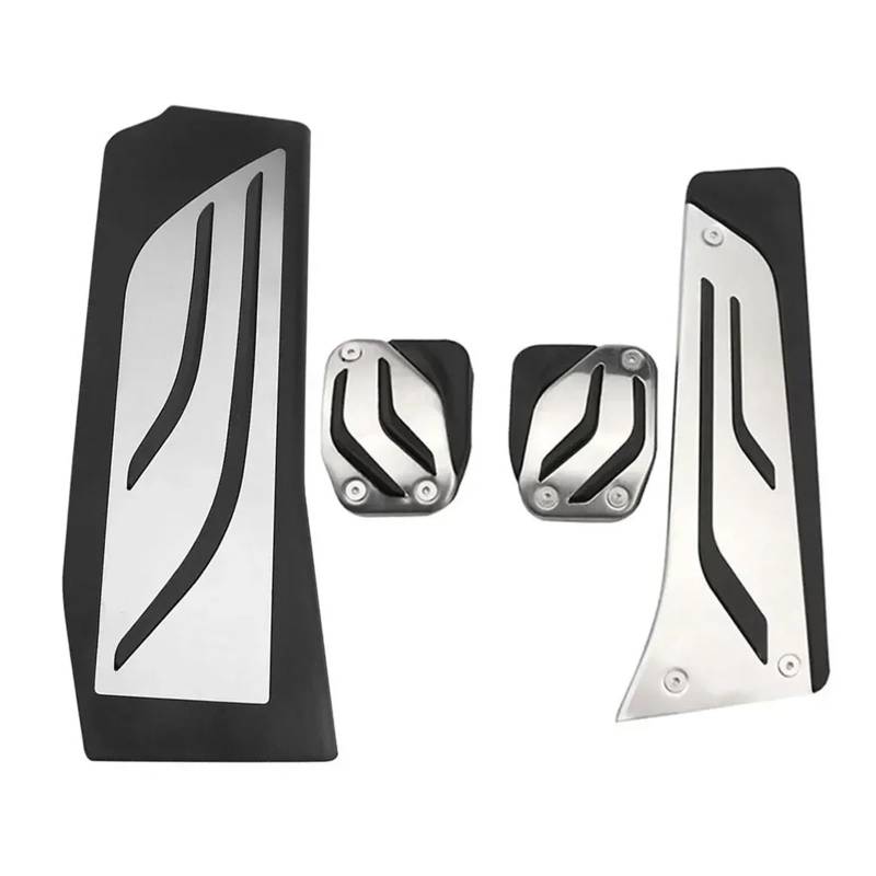 Bremspedalabdeckung Für 5 Series G30 G31 2017 2018 2019 2020 2021 LHD Gas Bremse Fußstütze Auto Pedal Pad Abdeckung Edelstahl Zubehör Fußstütze Pedale Gas Brems Pedalkappen(MT with Rest) von LVGVZTTGKM