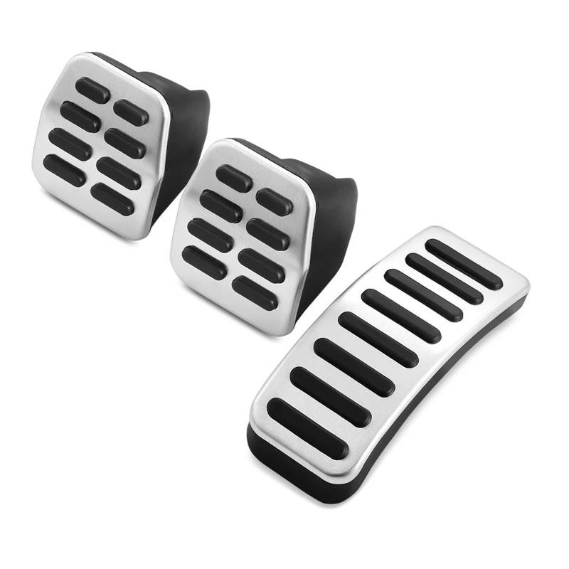 Bremspedalabdeckung Für Bora Beetle RSi Für GTI R32 Für LHD at MT Pedal Pad Auto Pedale Fußstütze Pedale Gas Brems Pedalkappen(MT Without Rest A) von LVGVZTTGKM