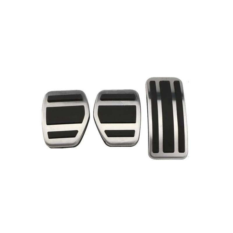 Bremspedalabdeckung Für Citroen Für C3 Für C4 Edelstahl Gas Pedal Pad Abdeckung Fußstütze Pedale Gas Brems Pedalkappen(MT Without Rest) von LVGVZTTGKM
