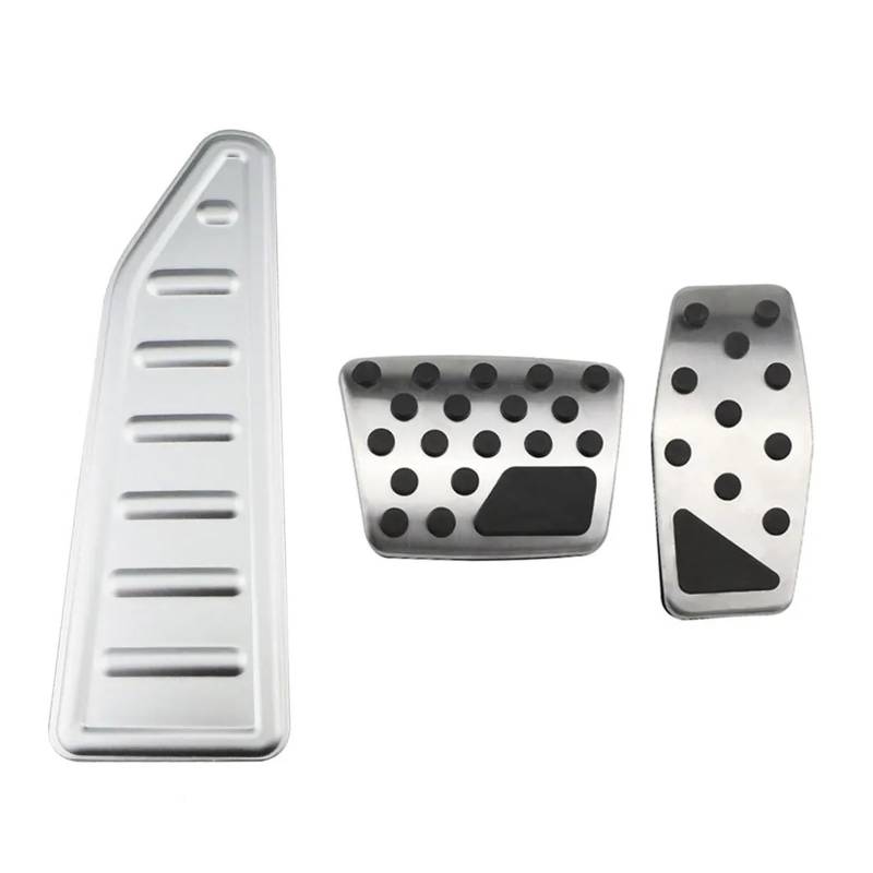 Bremspedalabdeckung Für FIAT 500X 500X2014 2015 2016 2017 2018 2019 2020 2021 Edelstahl Auto Gas Bremse Rest Fuß Pedal Schutz Abdeckung Fußstütze Pedale Gas Brems Pedalkappen(at with Silver Rest) von LVGVZTTGKM