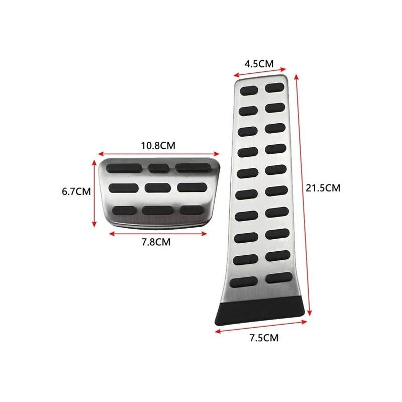 Bremspedalabdeckung Für Hyundai Für Tucson Für IX35 Für I40 Für Elantra 2012 2013 2014 2015 2016 2017 Fe Autopedale Autopedalabdeckung Fußstütze Pedale Gas Brems Pedalkappen(at Without Rest) von LVGVZTTGKM