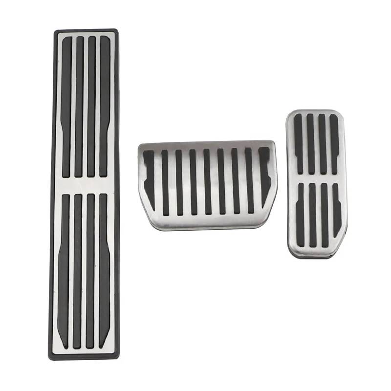 Bremspedalabdeckung Für Jaguar Für XE XF E-Pace F Pace Für Range Für Rover Für Velar 2016 2017 2018 2019 Edelstahl-Auto-Fußstützenpedal Fußstütze Pedale Gas Brems Pedalkappen(at with Rest Pedal) von LVGVZTTGKM