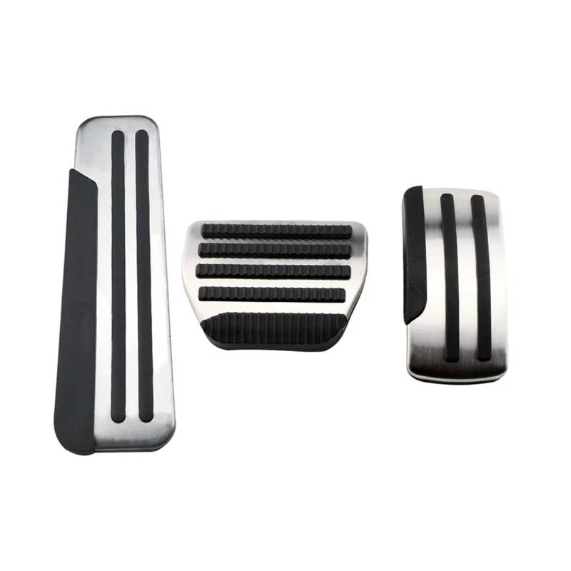 Bremspedalabdeckung Für Nissan Für Qashqai J10 2012 2013 2014 2015 Edelstahl Auto Pedale at MT Pedal Abdeckung Zubehör Fußstütze Pedale Gas Brems Pedalkappen(3Pcs at with Rest) von LVGVZTTGKM