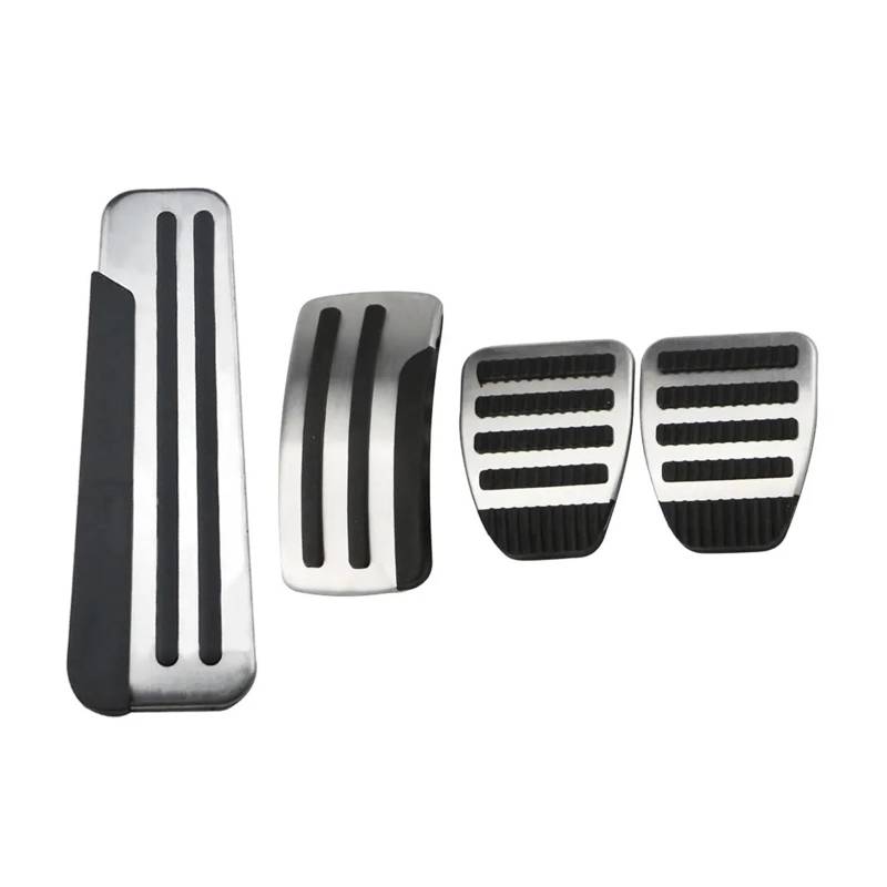 Bremspedalabdeckung Für Nissan Für Qashqai J10 2012 2013 2014 2015 Edelstahl Auto Pedale at MT Pedal Abdeckung Zubehör Fußstütze Pedale Gas Brems Pedalkappen(4Pcs MT with Rest) von LVGVZTTGKM