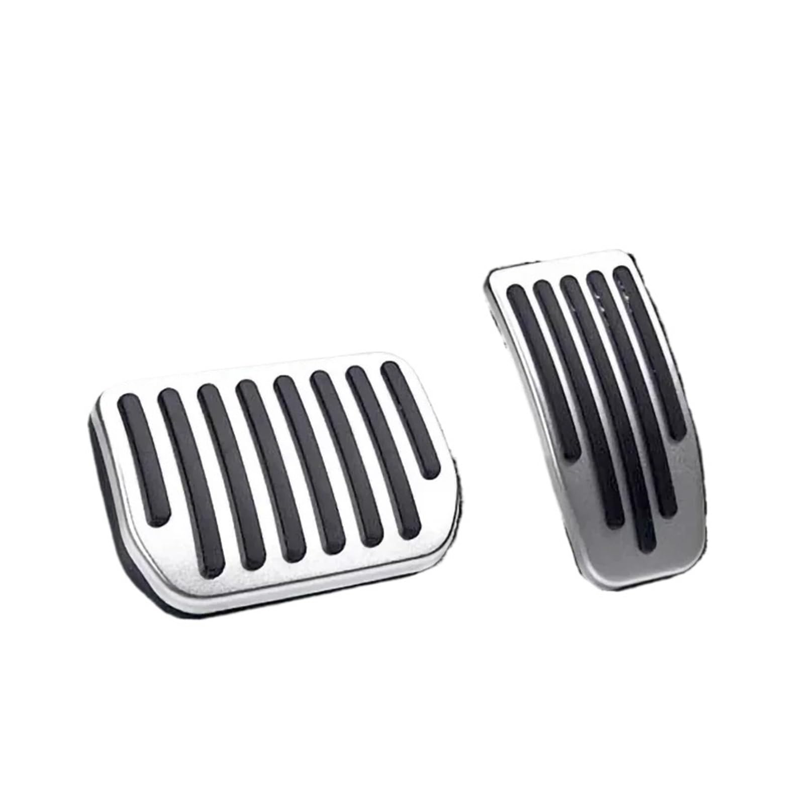 Bremspedalabdeckung Für Tesla Für Modell Für Y 2021 2022 2023 Für Modell Für 3 Highland 2024 Aluminium Legierung Brems Accelerator Fußstütze Pedale Gas Brems Pedalkappen(Silver Color) von LVGVZTTGKM