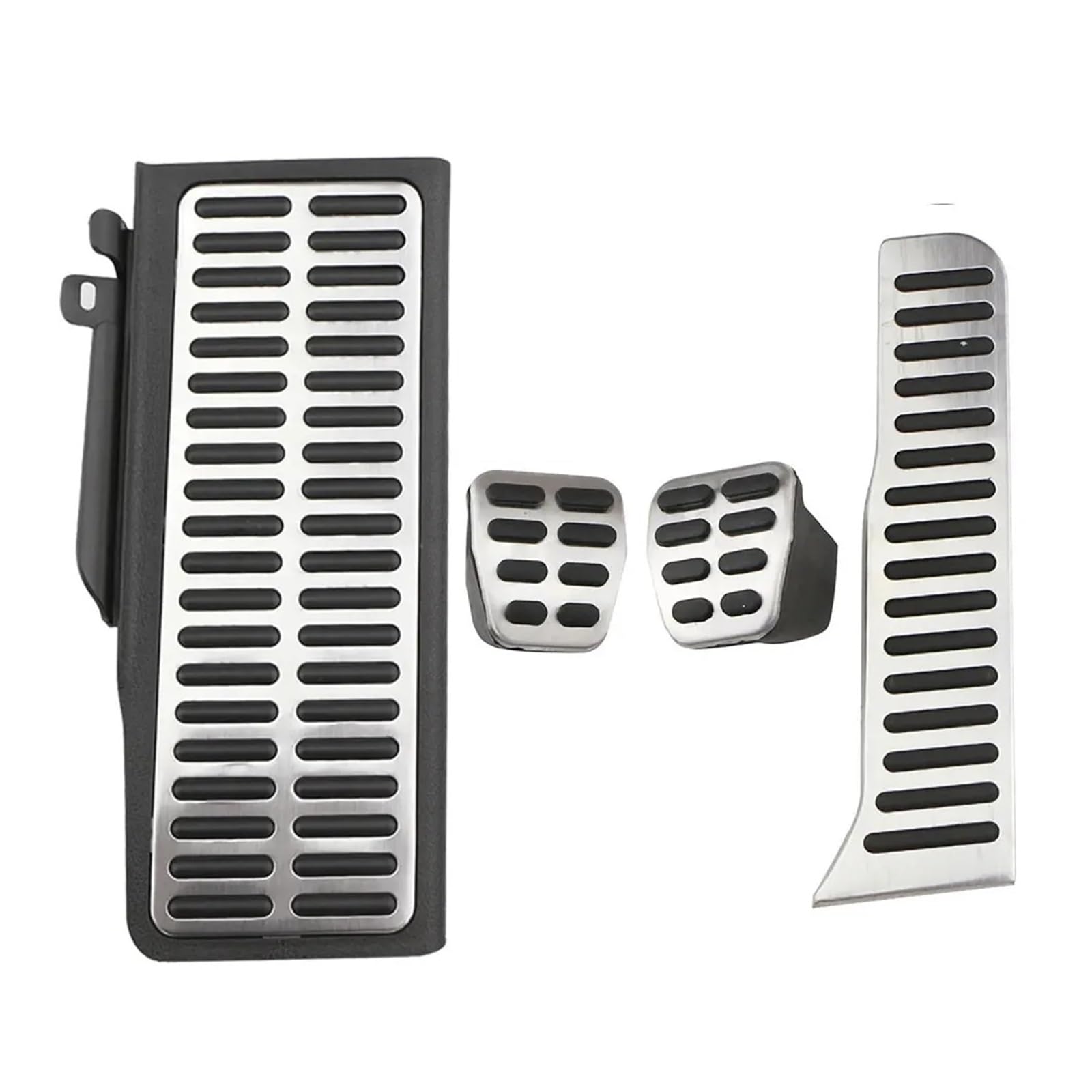 Bremspedalabdeckung Für VW CC Für Passat B6 B7 R36 Für R-line Edelstahl LHD Autopedale Gasbremse Fußstütze Pedalabdeckung Fußstütze Pedale Gas Brems Pedalkappen(MT with Rest) von LVGVZTTGKM