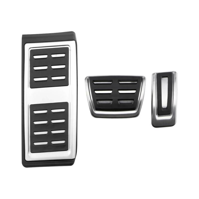 Bremspedalabdeckung Für VW Für Polo 2017 2018 2019 2020 2021 2022 Edelstahl Auto Gas Bremspedal Schutz Pads Abdeckung Fußstütze Pedale Gas Brems Pedalkappen(at with Rest) von LVGVZTTGKM