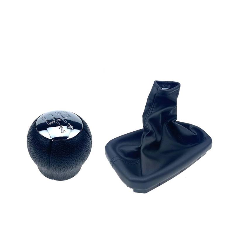 Schaltknäufe Für OPEL Für TIGRA B 2004-2007 2008 2009 2010 2011 2012 Für Combo C 2001-2007 2008 2009 2010 201 5 Gang Schaltknauf Ledermanschette Handbremse Fall Schaltknauf Stick Griff(Chrome 2Pcs) von LVGVZTTGKM