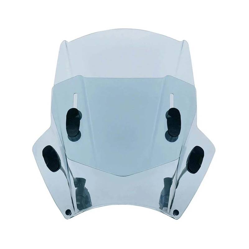 Windschutzscheibe Windschott Für CB 300 400 500 F CB 300F 400F 500F Windschutzscheibe Motorrad Windabweiser Clamp-On Variable Windschutzscheibe Spoiler Motorrad-Fliegenschutz(Adjust Light Grey) von LVGVZTTGKM