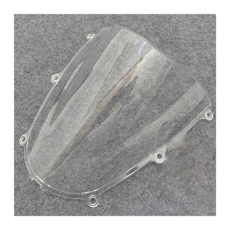 Windschutzscheibe Windschott Für CBR 600 RR F5 CBR600 RR 2005 2006 CBR 600RR 2005 2006 Motorrad Frontscheibe Bildschirm Windabweiser Double Bubble Windschutzscheibe Motorrad-Fliegenschutz(Transparent) von LVGVZTTGKM
