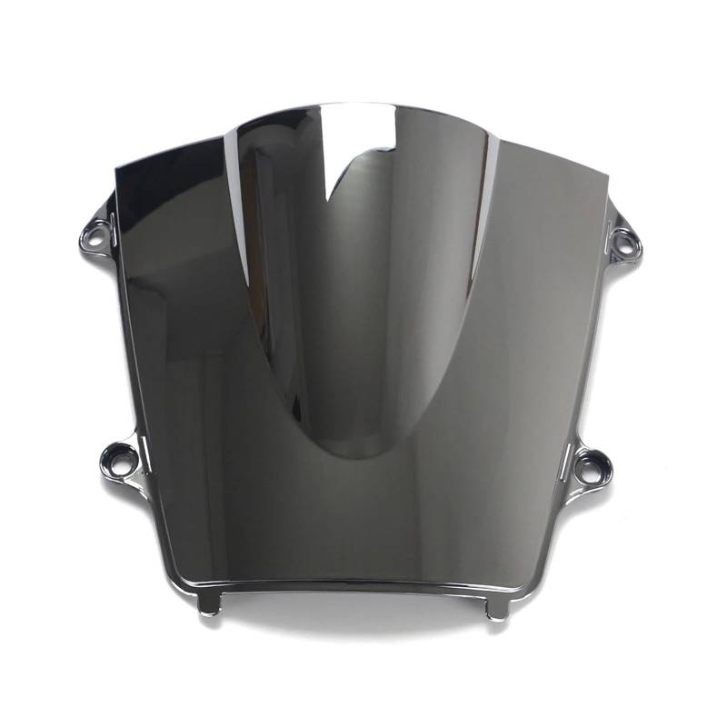 Windschutzscheibe Windschott Für CBR 600RR F5 2013-2021 2014 2015 2016 2017 2018 2019 2020 Motorrad Windschutzscheibe Windschutz Double Bubble Motorrad-Fliegenschutz(Chrome) von LVGVZTTGKM