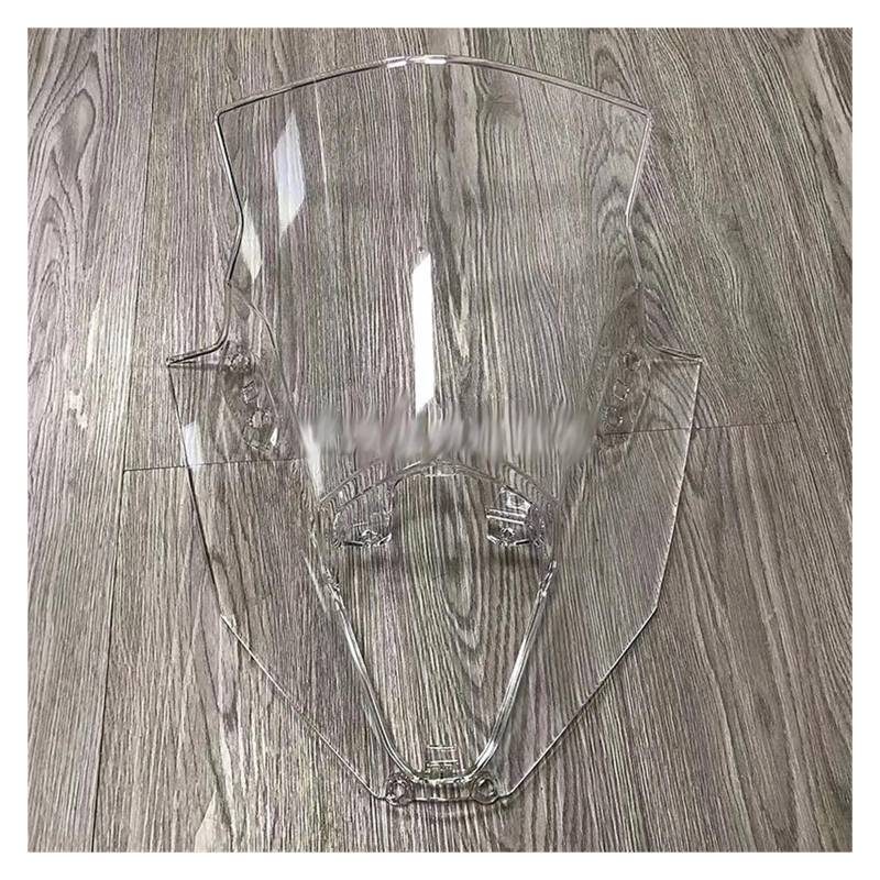 Windschutzscheibe Windschott Für Kawasaki 650 Für Ninja ER-6F 2020 2021 2022 2023 2024 Motorrad Double Bubble Windschutzscheibe Windschutz Bildschirm Schwarz Iridium Motorrad-Fliegenschutz(Clear) von LVGVZTTGKM
