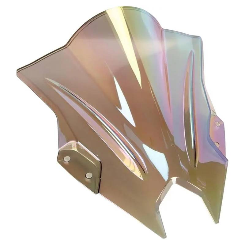 Windschutzscheibe Windschott Für Kawasaki Für NINJA500 SE Für Ninja500 2024-2025 Motorrad Windschutzscheibe Windschutz Schallwand Air Windabweiser Vorne Fliegengitter Motorrad-Fliegenschutz(Multi) von LVGVZTTGKM