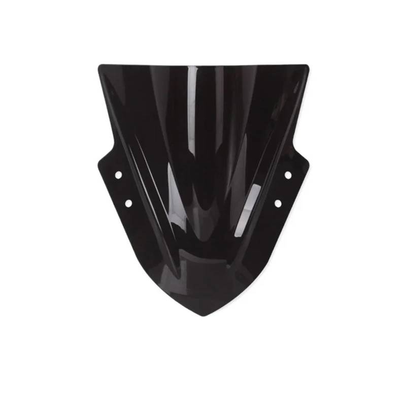 Windschutzscheibe Windschott Für Kawasaki Für Ninja 300 ZX300 EX300R EX 300R 2013 2014 2015 2016 2017 Motorrad Windschutz Windschutz Bildschirm Double Bubble Motorrad-Fliegenschutz(Black) von LVGVZTTGKM