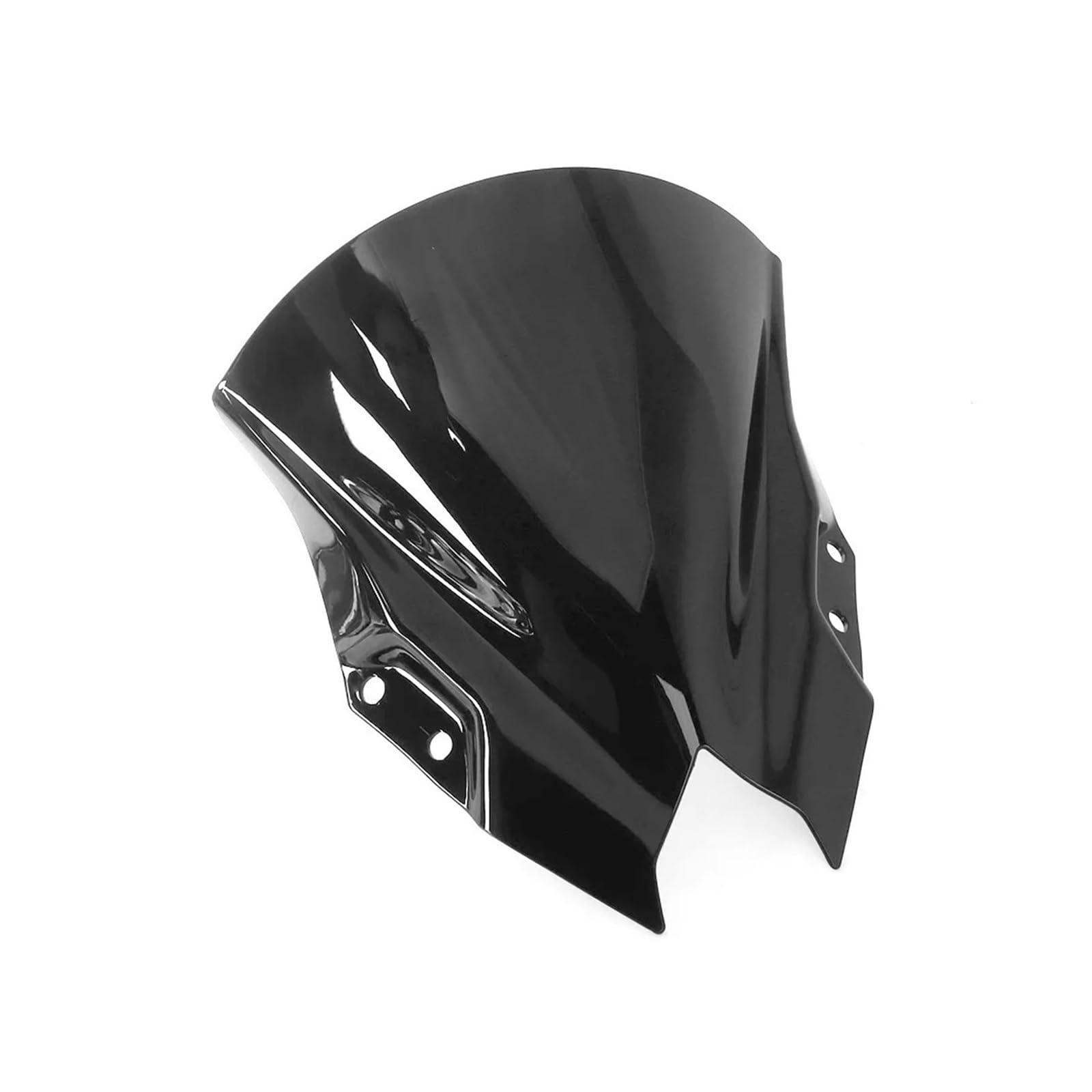 Windschutzscheibe Windschott Für Kawasaki Für Ninja 500 Ninja500 Für Ninja 500 NINJA500 SE 2024 2025 Motorrad Windschutz Windschutz Double Bubble Motorrad-Fliegenschutz(Black) von LVGVZTTGKM