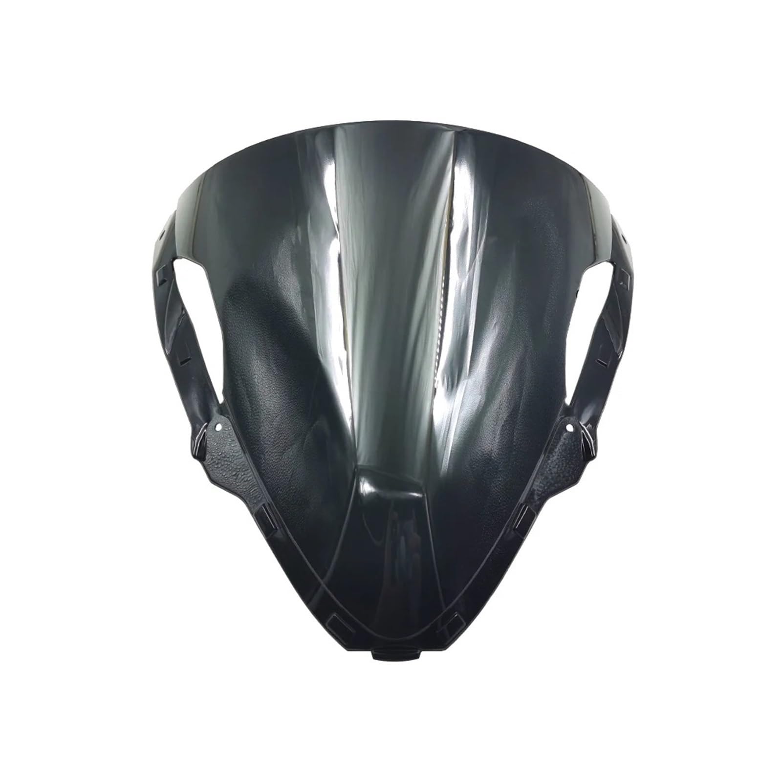 Windschutzscheibe Windschott Für Kawasaki Für Ninja Für ZX-6R 2024 Motorrad Frontscheibe Windschutz Schallwand Windabweiser Sturm Haube Motorrad-Fliegenschutz(Black) von LVGVZTTGKM
