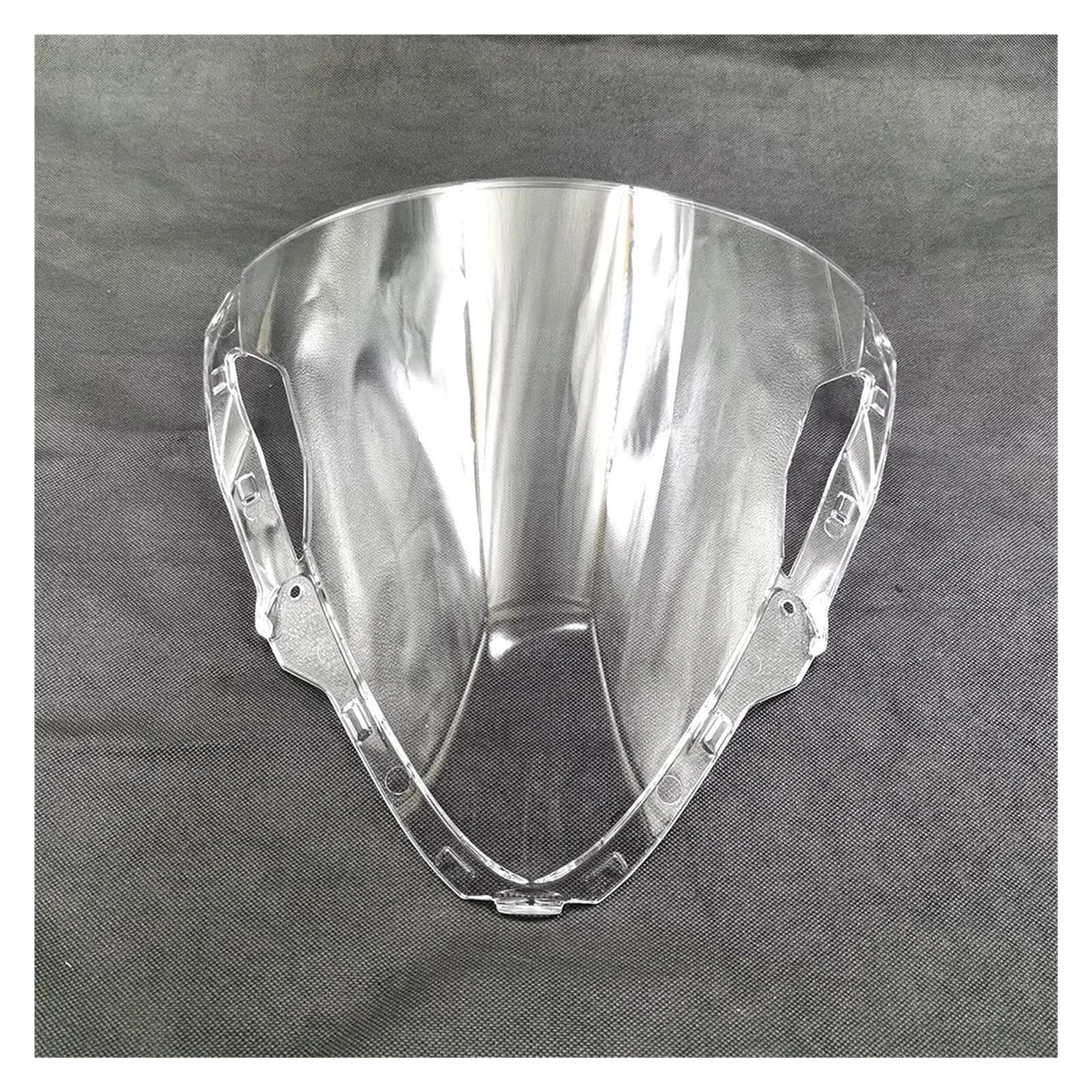 Windschutzscheibe Windschott Für Kawasaki Für Ninja Für ZX-6R 2024 Motorrad Frontscheibe Windschutz Schallwand Windabweiser Sturm Haube Motorrad-Fliegenschutz(Clear) von LVGVZTTGKM