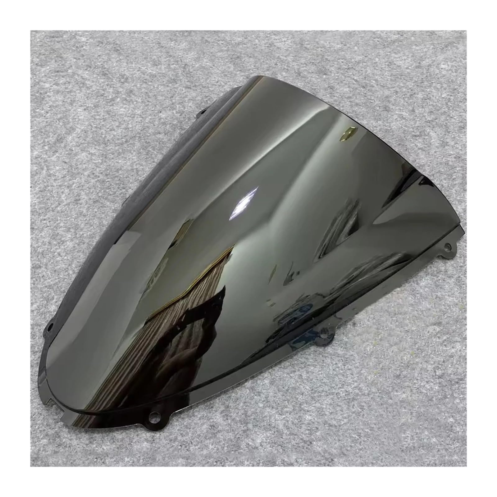 Windschutzscheibe Windschott Für Kawasaki Für Ninja Für ZX6R 636 ZX636 2005 2006 2007 2008 Windschutzscheibe Motorrad Windschutzscheibe Windabweiser Double Bubble Motorrad-Fliegenschutz(Black) von LVGVZTTGKM