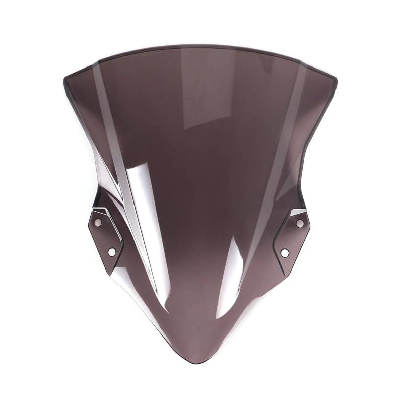 Windschutzscheibe Windschott Für Kawasaki Für Ninja400 Für EX400 2018-2023 2019 2020 2021 2022 Motorrad Windschutzscheibe Windschutz Double Bubble Motorrad-Fliegenschutz(Tawny) von LVGVZTTGKM