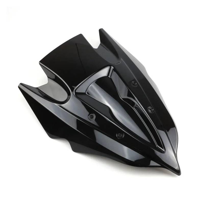 Windschutzscheibe Windschott Für Kawasaki Für Z250 Für Z300 2013 2014 2015 2016 2017 2018 Motorrad Schwarz Double Bubble Windschutzscheibe Windschutzscheibe Bildschirm ABS Schild Motorrad-Fliegenschut von LVGVZTTGKM
