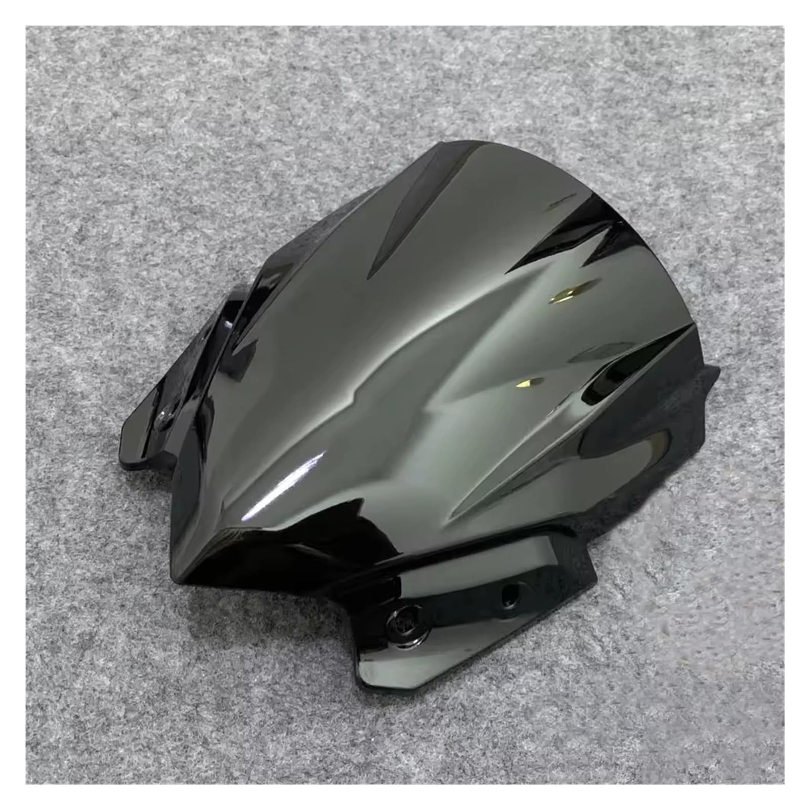 Windschutzscheibe Windschott Für Kawasaki Für Z650 Z 650 2016 2017 2018 2019 Double Bubble Windschutzscheibe Windabweiser Bildschirm Windschutzscheibe Motorrad-Fliegenschutz(Black) von LVGVZTTGKM